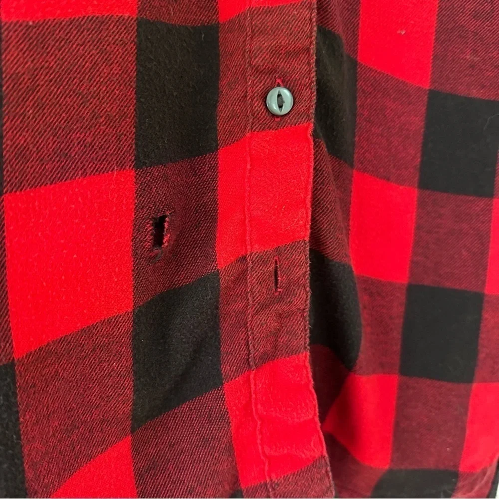 Levi’s Buffalo Plaid Cotton Blend Flannel Mens Work Button Down Size Medium